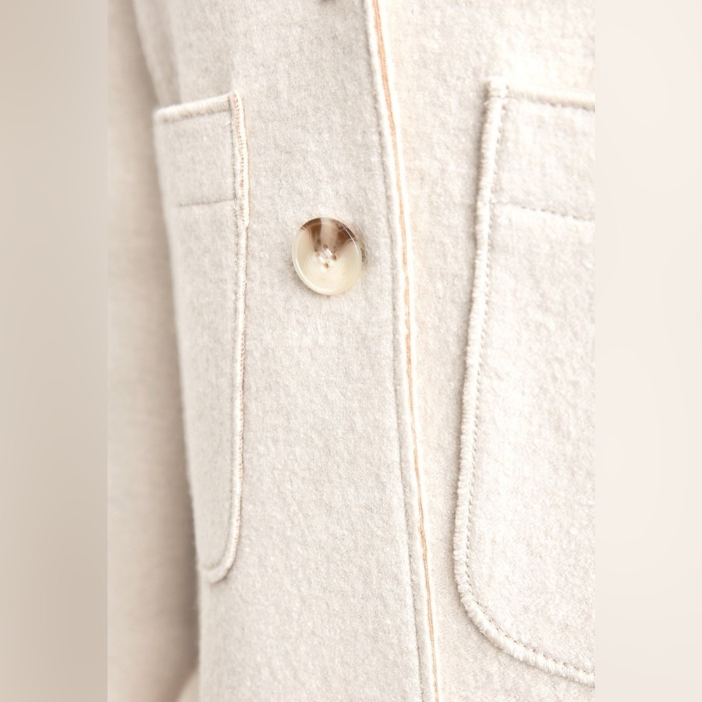 Gerry Webber Collection Ivory Two-Button Wool Blend Jacket - Picture 5 of 5